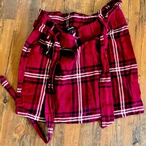 Paperbag waist skirt